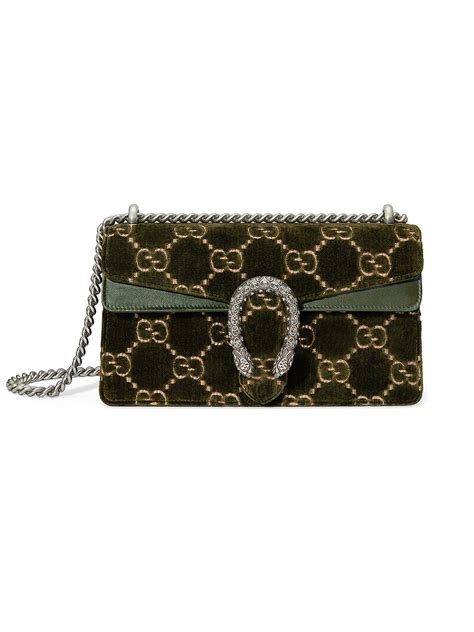 gucci dionysus green velvet bag